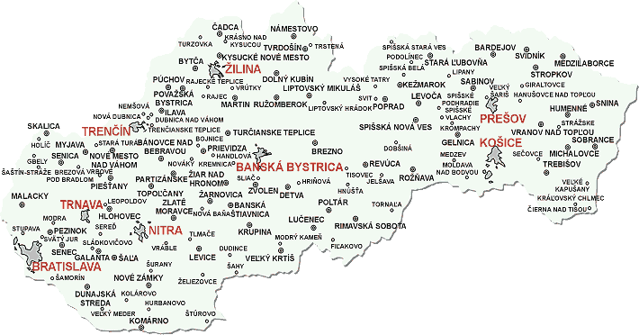 Mapa Slovenska